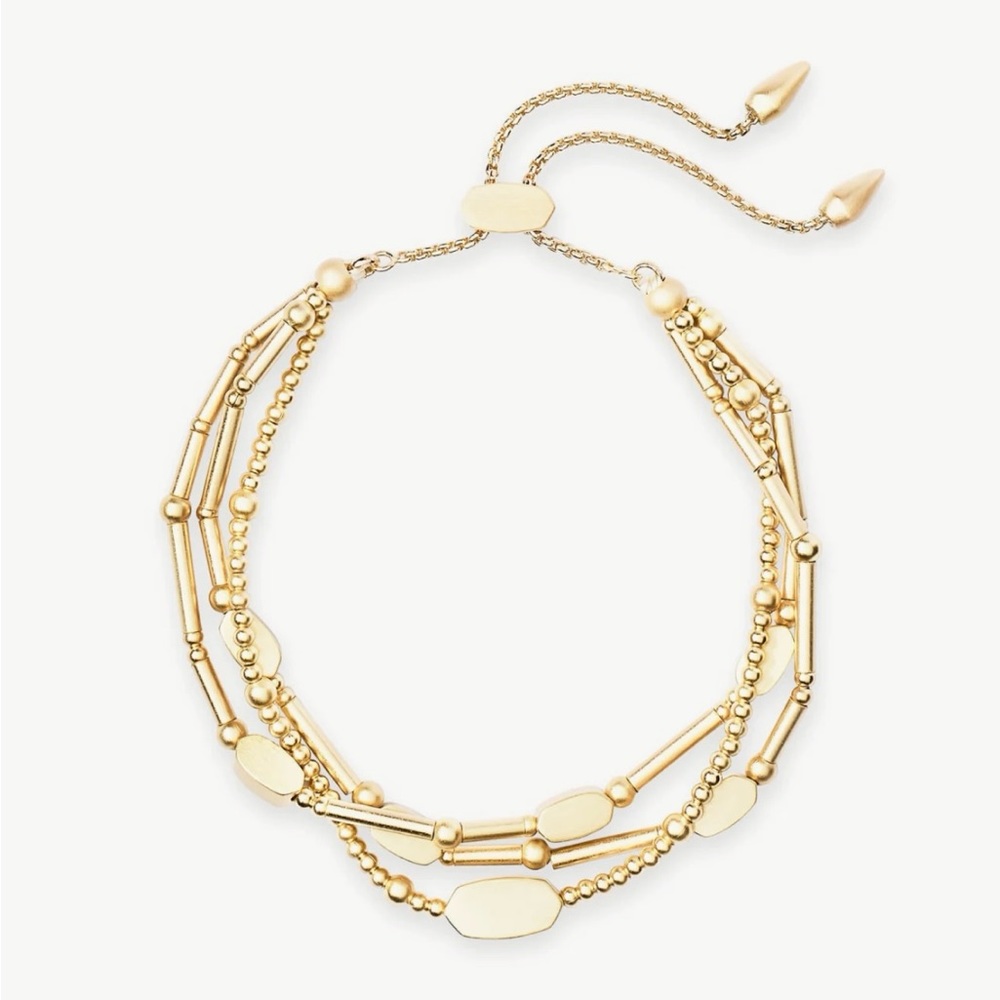 NWT- Chantal Beaded Bracelet in Gold